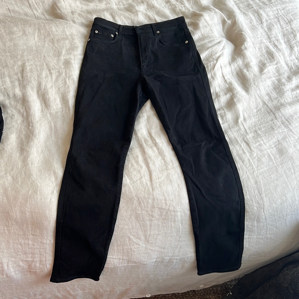 Agolde Roxanne Super High Rise Skinny In Jet